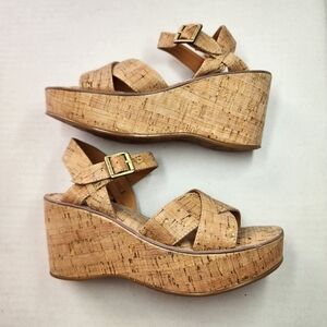 🌸Kork-Ease Women's Tan Platform Sandals‎ 7